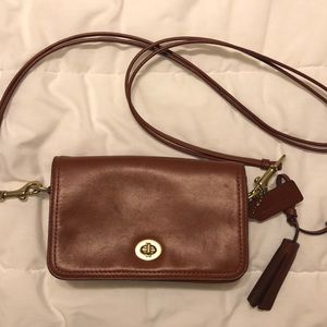 Brown Leather Coach Crossbody